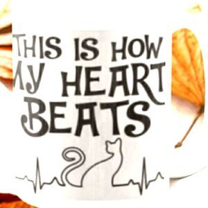 Coffee Mug, 15 oz, This is how my heart beats